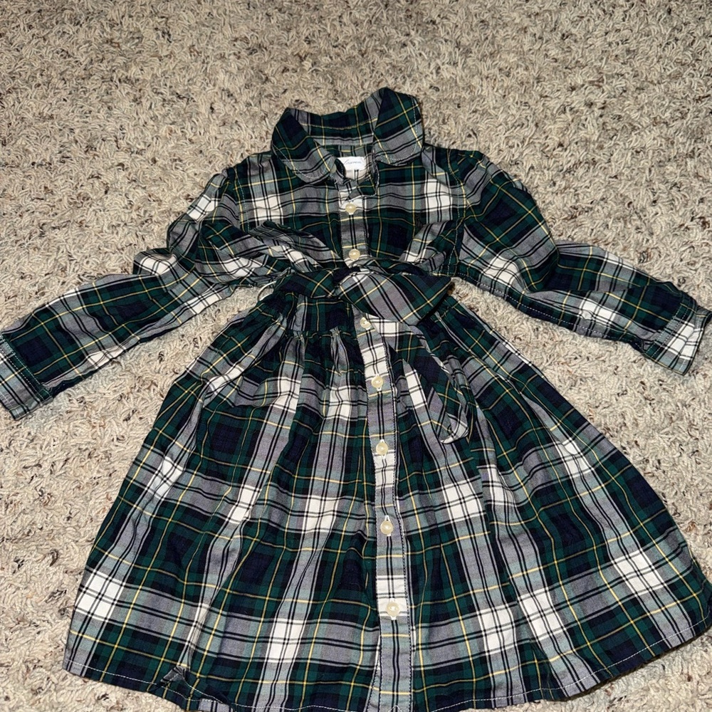 Ralph Lauren Green and Black Plaid Dress